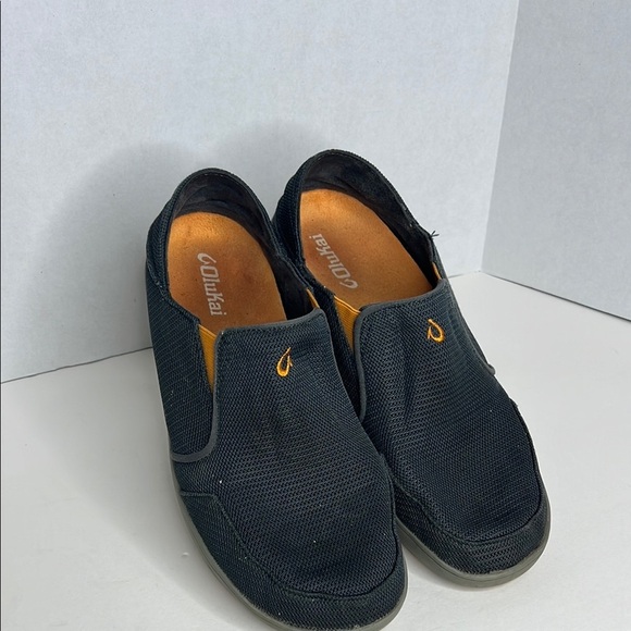 Olukai Mens Mesh Loafers Shoes US 10 Gray Slip On Comfort - Picture 2 of 7